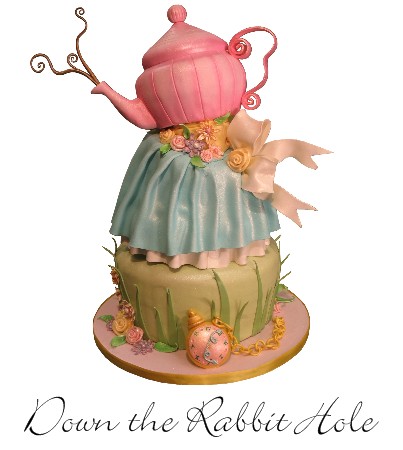 This Alice in Wonderland creation from Cake Nouveau probably wouldn't be